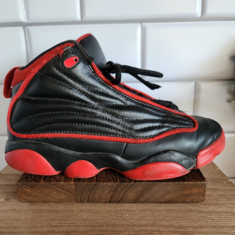Jordan Black/Red Pro Strong Sneakers